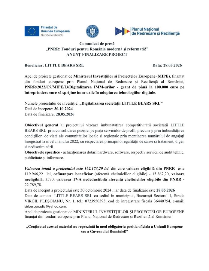 comunicat_finalizare_proiect_little_bears-1