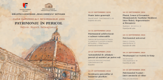 Biblioteca Județeană „Mihai Eminescu” Botoșani celebrează Zilele Europene ale Patrimoniului
